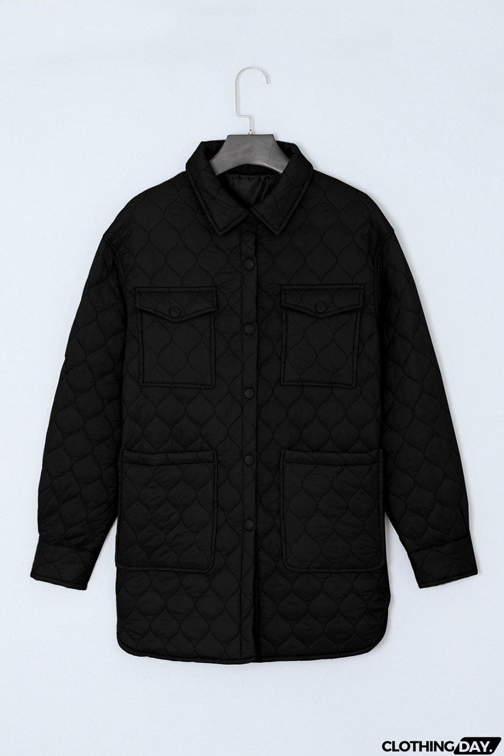 Snap Down Collared Winter Coat