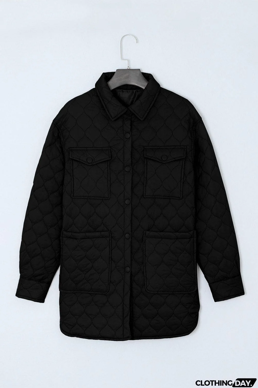 Snap Down Collared Winter Coat
