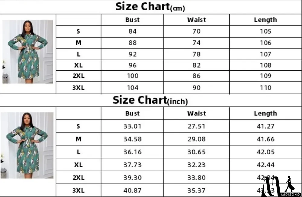 MidiSono - Autumn Office Professional Print Pleated Skater Dress