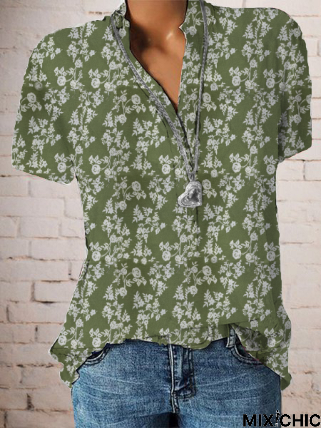 Vintage Short Sleeve Floral T-shirt