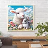 Diamond Painting-DIY Full Round Drill Easter Rabbit And Sheep