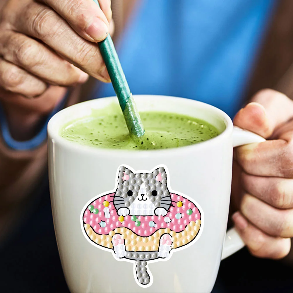 2pcs Beautiful Sticker Decoration Manual Autohesion Greeting Card