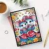Diamond Painting Two Mice Diary Book 50 Pages for Adults Kids
