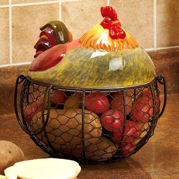 Handmade Animal Kitchen Basket (Various Designs)
