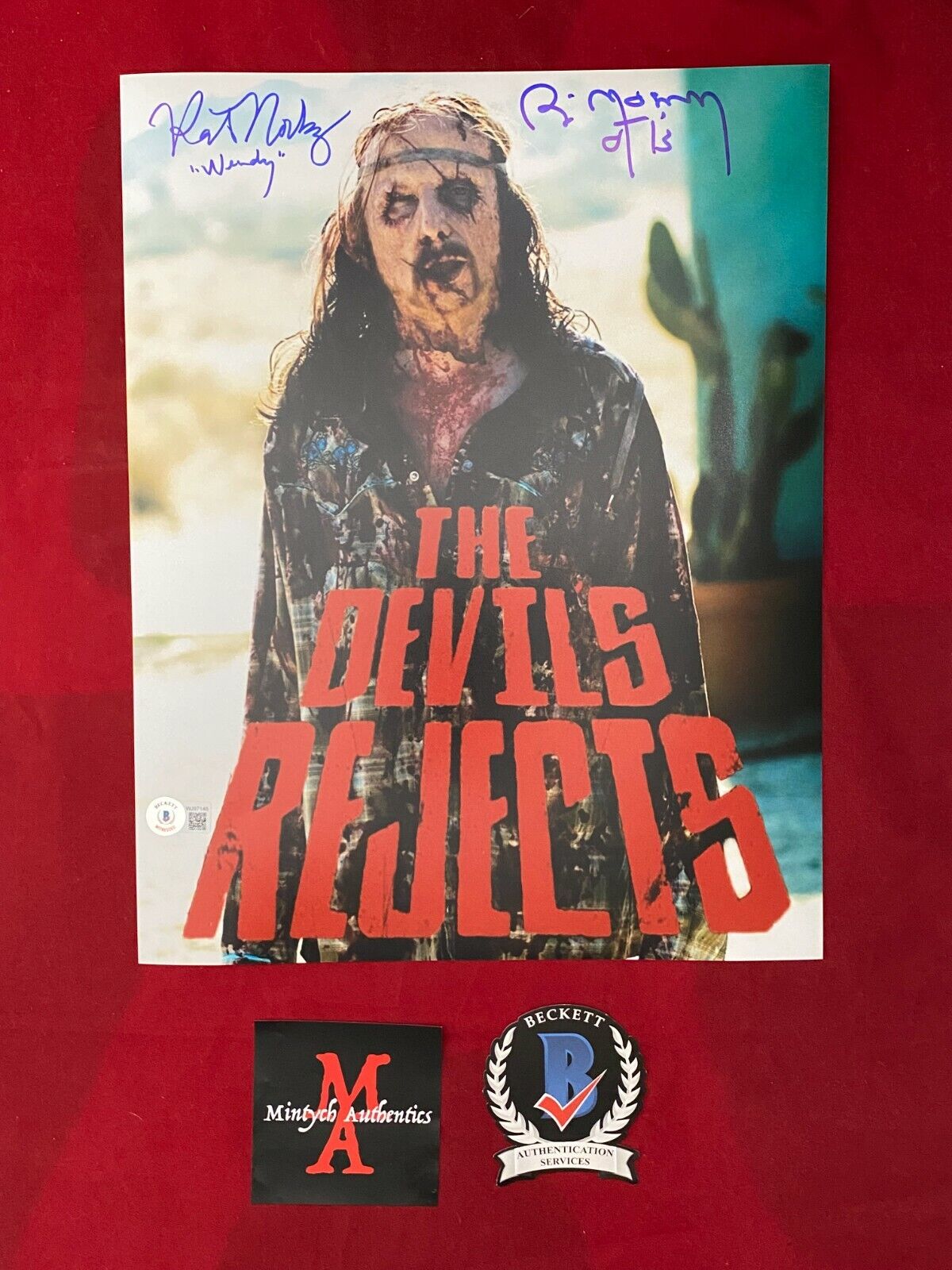 BILL MOSELEY & KATE NORBY SIGNED 11x14 Photo Poster painting THE DEVIL'S REJECTS! BECKETT COA!