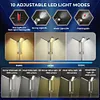 6000mAh LED Work Light Rechargeable Cordless Work Light for Camping (Black)