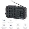 Mini Portable FM Radio BT Wireless Speakers Solar Charging FM Radio Receiver