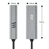 2in1 USB-C/USB 3.1 To Ethernet Adapter 5000Mbps USB-C To RJ45 Network Converter