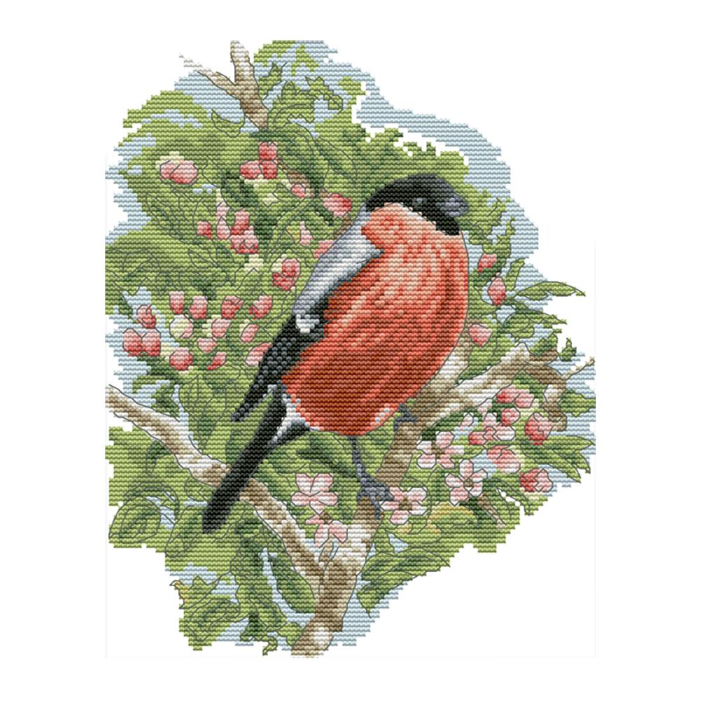 

Bullfinch - 14CT Stamped Cross Stitch - 27*32cm, 501 Original