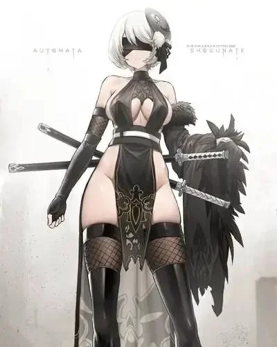 【Wetrose】Pre-order 2B Shinobi Sexy Cosplay Lingrie Ninja Costume 2b Dish Offical Authorized Hot NieR:Automata Woman Crotchless