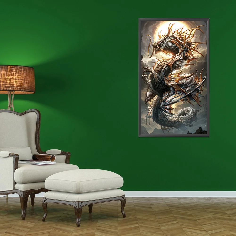 Diamond Painting - Full Round Drill - Dragon(40*70cm)