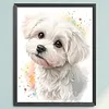 Maltese Dog-11CT Stamped Cross Stitch 40*50cm/15.75*19.69in tapestrymarket