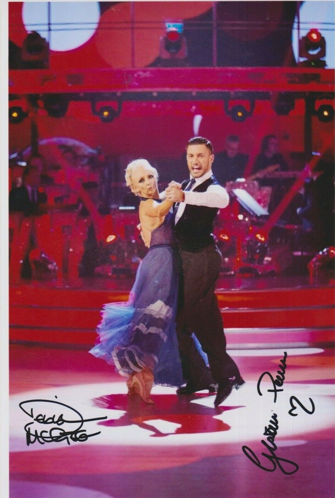 Debbie McGee / Giovanni **HAND SIGNED** 12x8 Photo Poster painting ~ Strictly Come Dancing