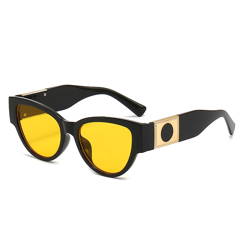 Casual Elegant Minimalist Geometric Pc Oval Frame Full Frame Women’s Sunglasses