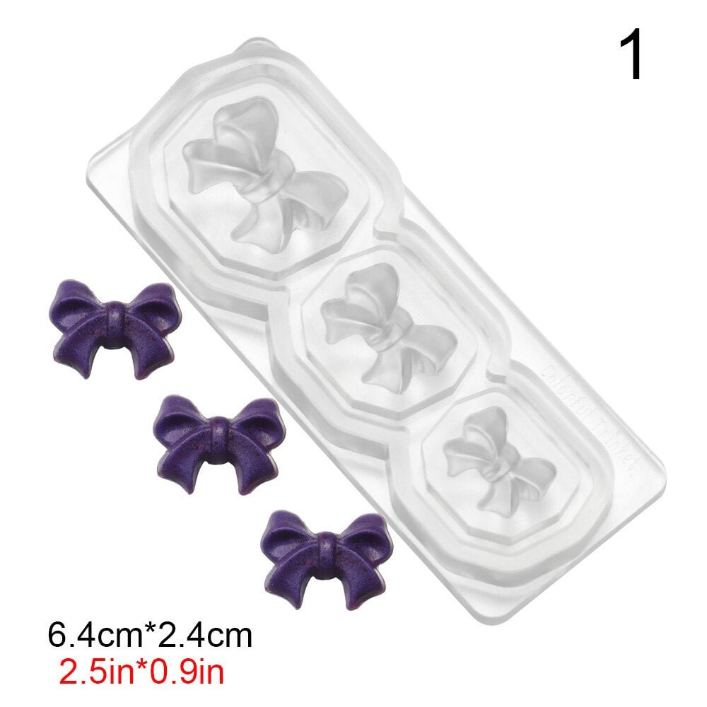 Hot 3D Nail Silicone Carved Mold Stone Heart Star Crystal Design Decor DIY Acrylic Nail Silicon Gel Template Manicure Art Tool