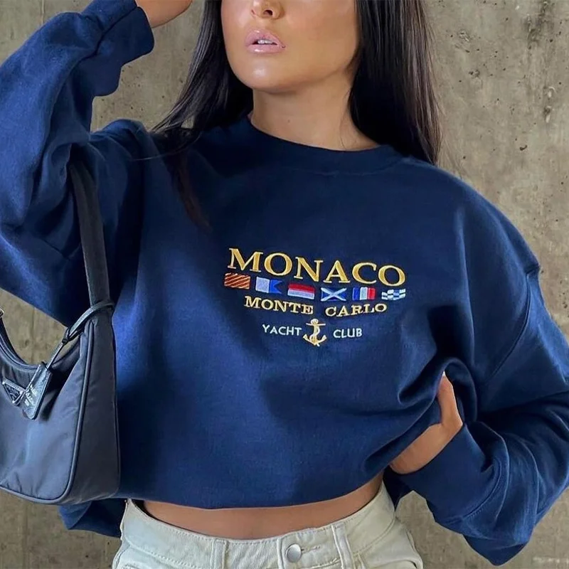 Monaco Vintage Sweatshirt / DarkAcademias /Darkacademias