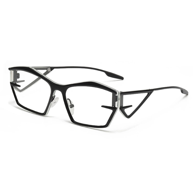 Casual Minimalist Color Block Solid Color Pc Special-Shaped Mirror Full Frame Women’s Sunglasses