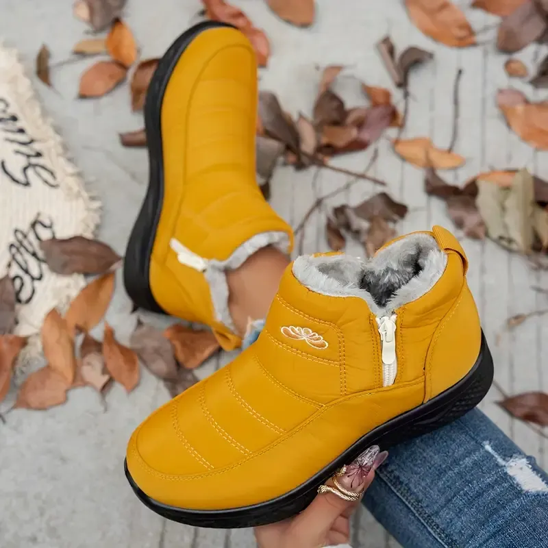 Women's Insulated Snow Boots &ndash; Waterproof. Non-Slip & Fur Lined | Comfortable Warm Winter Shoes for Mature Women