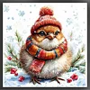 Winter Bird-11CT Stamped Cross Stitch Kit(40x40cm)
