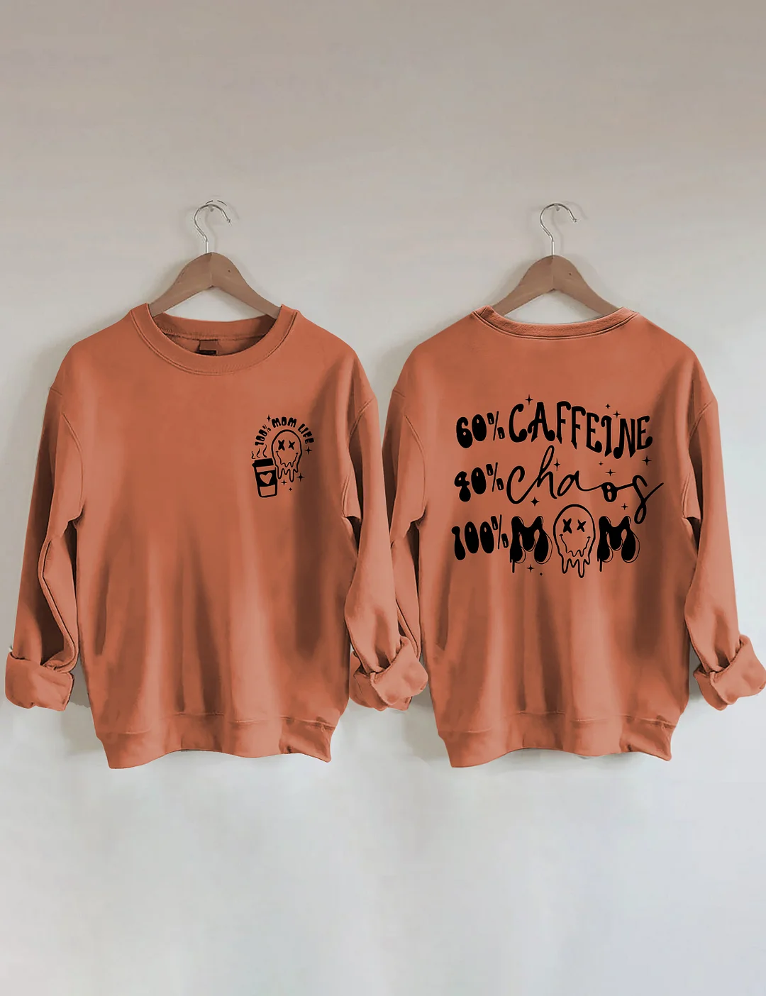 Caffeine And Chaos Mom Sweatshirt
