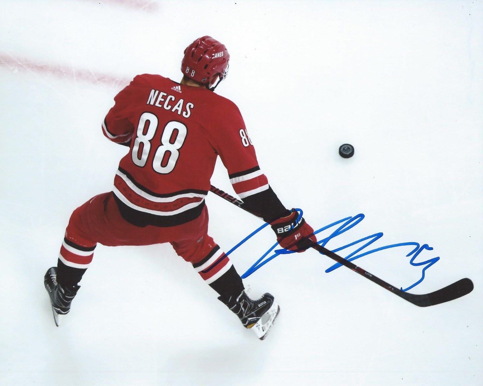 Martin Necas Signed 8x10 Photo Poster painting Carolina Hurricanes Autographed COA B