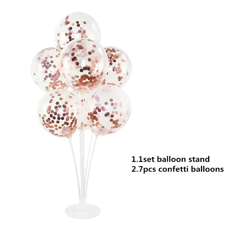 1 Set Balloons Holder Column Stand Holder Stickers for Wedding Kids Birthday Party Baby Shower Decoration Balloon Accessories