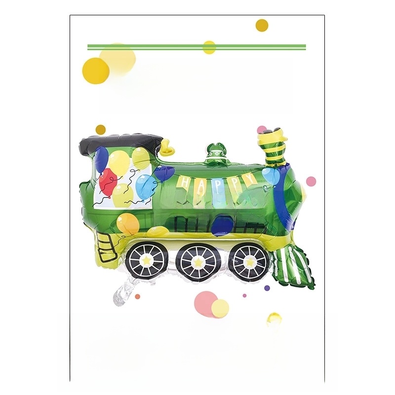 Birthday Cartoon Style Cute Car Airplane Aluminum Film Indoor Party Balloons