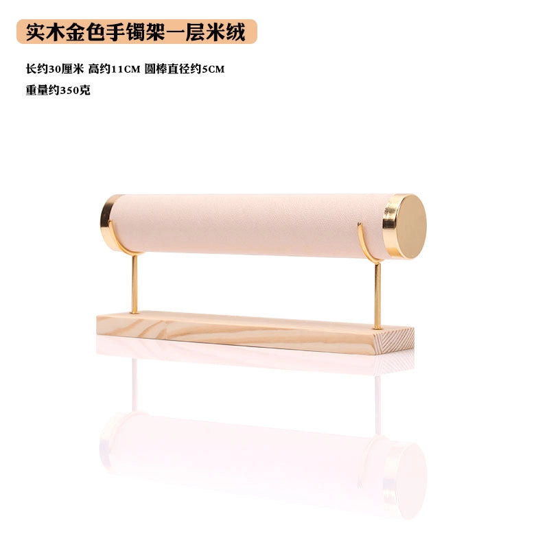 Flannel Bracelet Display Stand Single Layer One Layer Watch Bracelet Jade Bracelet Necklace Storage Finishing Rack Head Flower Headwear Live Broadcast
