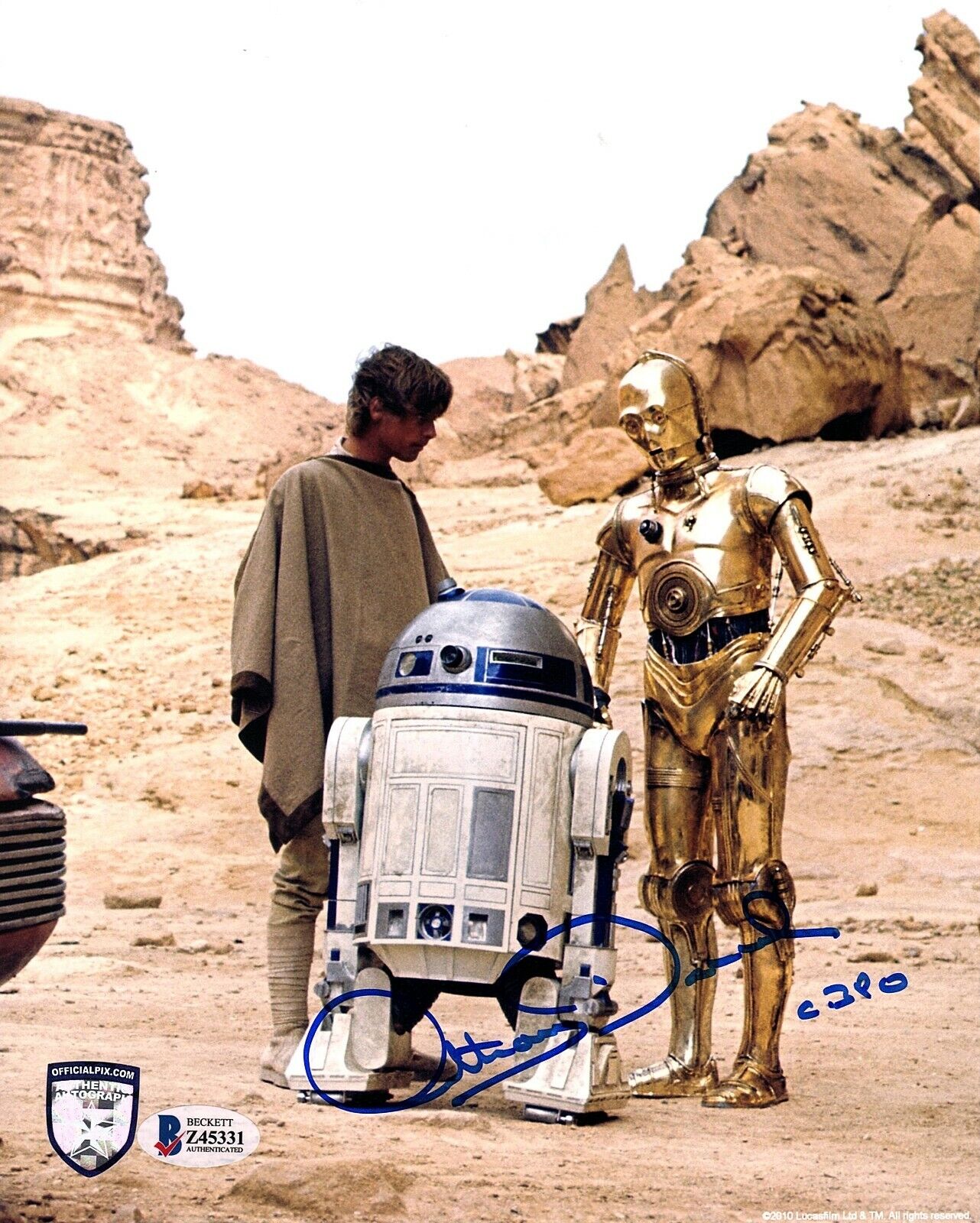 ANTHONY DANIELS Signed STAR WARS C3-P0