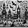(Multi-Style) Halloween House-11CT Stamped Cross Stitch 50*50cm/19.69*19.69in