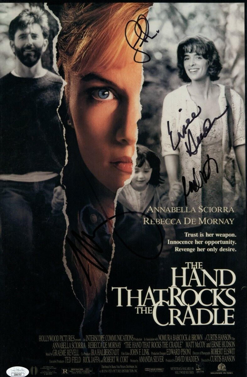 Hand That Rocks the Cradle Signed Autographed 11X17 Photo Poster painting De Mornay JSA II60757