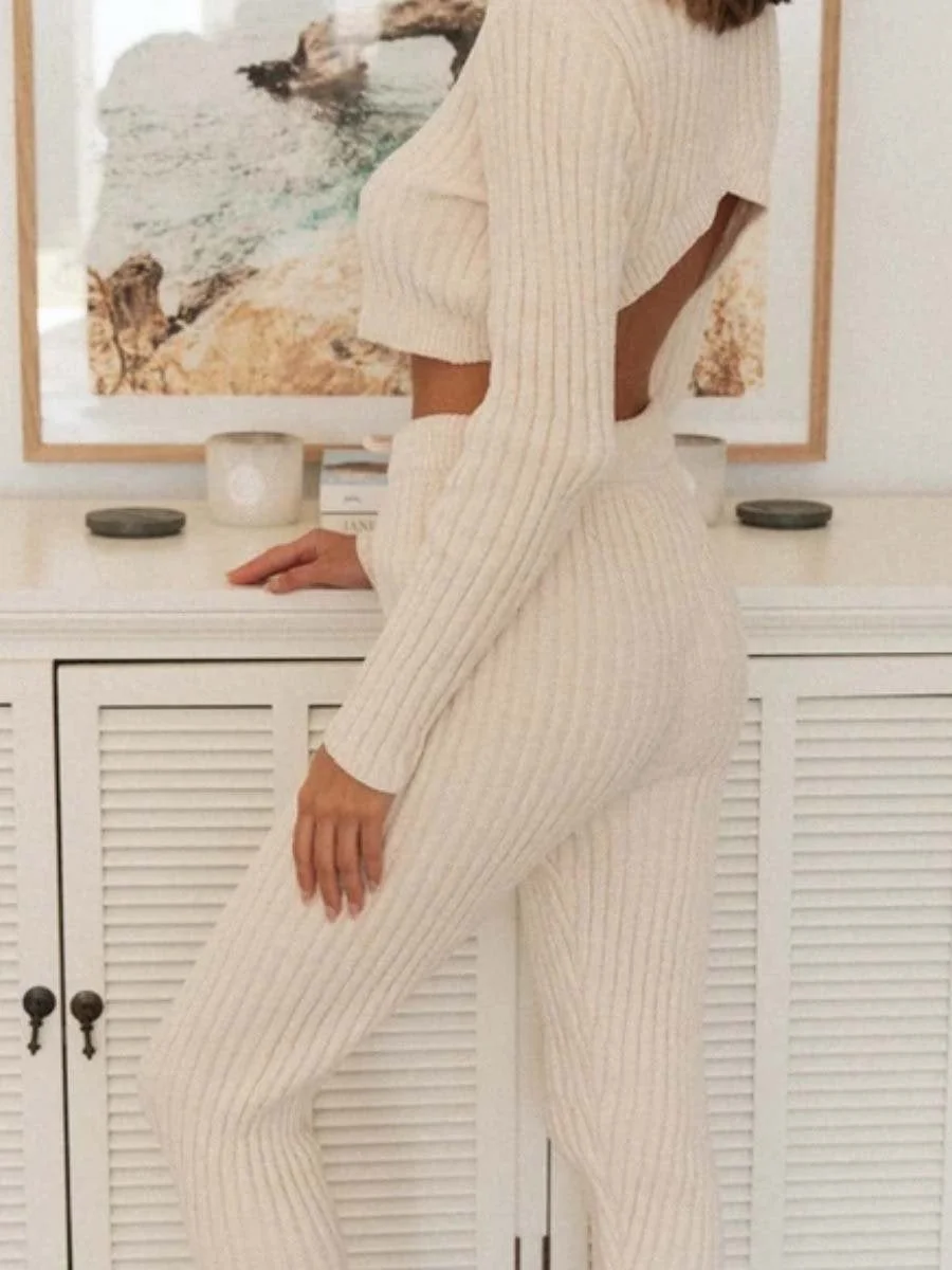 Two-piece knitted sweater
