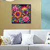 Diamond Painting-DIY Special Shaped Drill Sunflower & Rose Colorful with Frame(29x29cm)