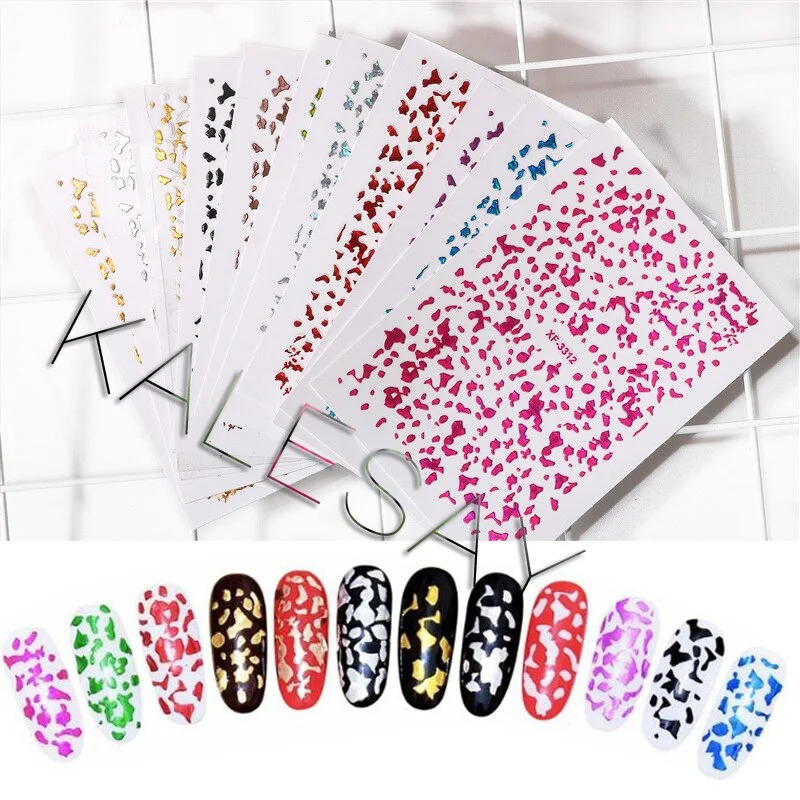 New 3D Bohemia Self-Adhesive Neon Curve Serpentine Letter Stripe Nails Stickers Acrylic Decorations Manicure Design-Nail Inspo