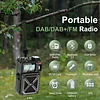 Portable DAB/DAB+ FM Solar Radio with Bluetooth 5.3, Flashlight, Hand Crank, Emergency Digital Wind Up Radio