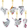 6pcs Diamond Painting FIFA World Cup Keychains Art Crafts Gift