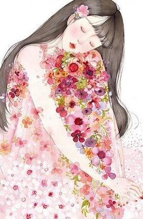 

Girl On Flower – Abstract Paint By Numbers - 40*50CM, 501 Original