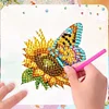 (US Local)6Pcs Diamond Painting Refrigerator Magnets Diamond Art Kits for Adult(Butterfly)