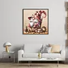 Coffee Gnome - 11CT Stamped Cross Stitch - 40*40cm