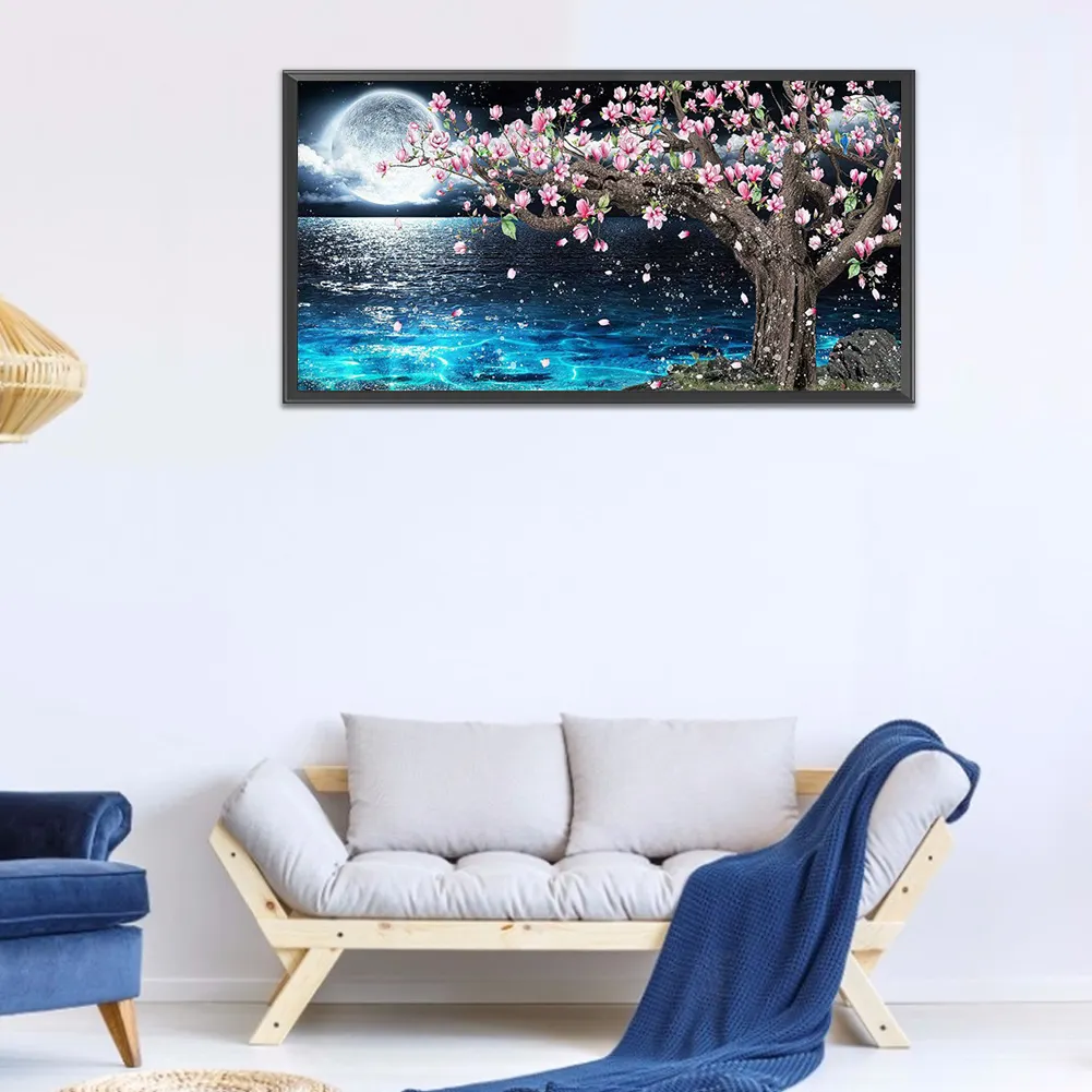 Diamond Painting - Full Round Drill - Moon Peach Blossoms(80*30cm)