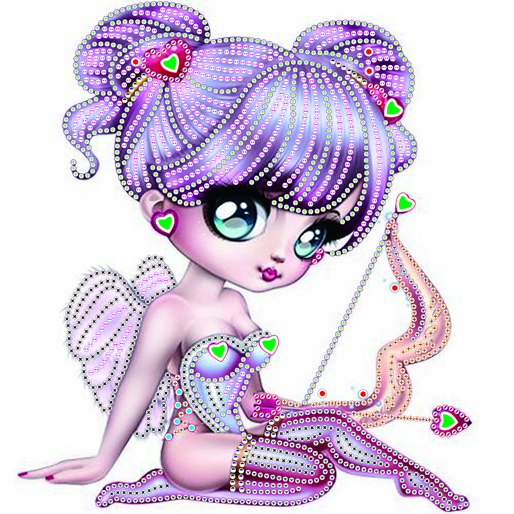 

Big Eyes Girl - Special Shaped Diamond Painting - 30*30CM, 501 Original