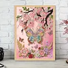 Butterfly Special Shaped 5D DIY Partial Drill Pearl Dot Painting 11.81x15.75Inch Pearl Painting Art Kits Pearl Gem Paintings Picture Arts Craft for Adults Beginners Home Decor
