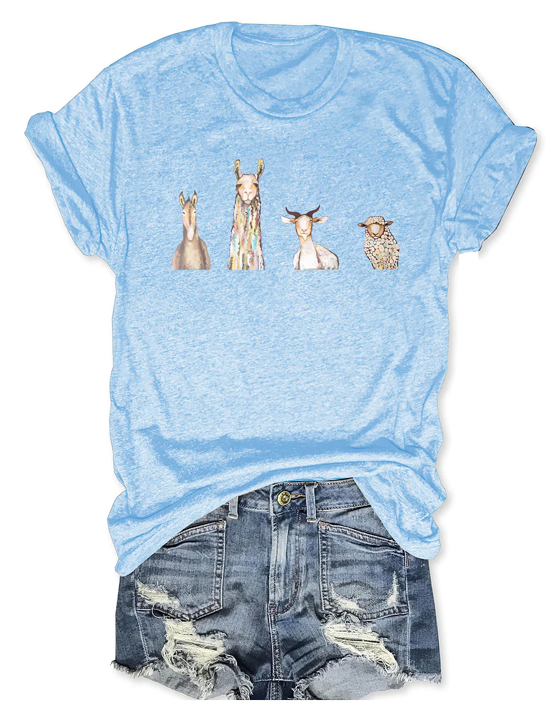 Donkey Llama Goat Sheep T-shirt