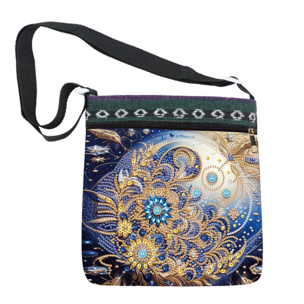 Gem Flower Special Shape Diamond Painting Shopping Bag Rhinestones Shoulder Bag