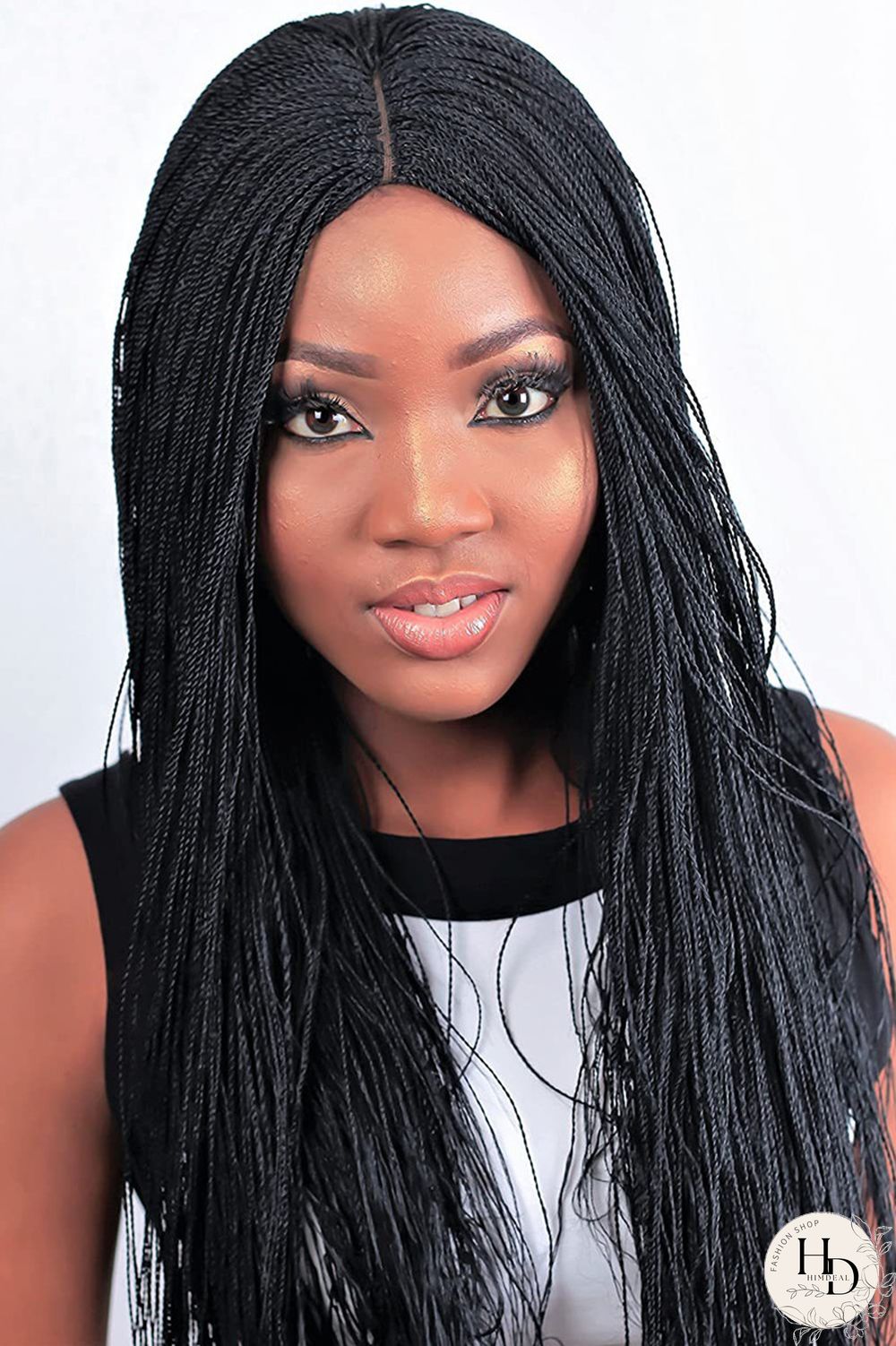 Black Fashion Casual Solid High-temperature Resistance Wigs