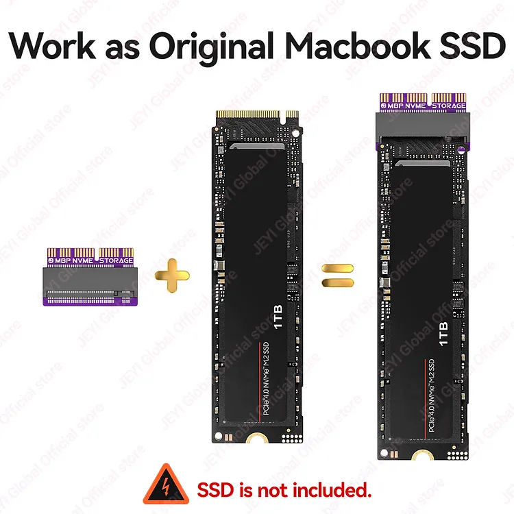 Adattatore Voila Reve M.2 NVMe Per MacBook Air/Pro Retina (2013-2017) - Aggiorna SSD
