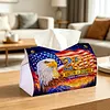Diamond Painting 250th Anniversary Eagle Tissue Box for Kitchen Restaurant Bar Office Party