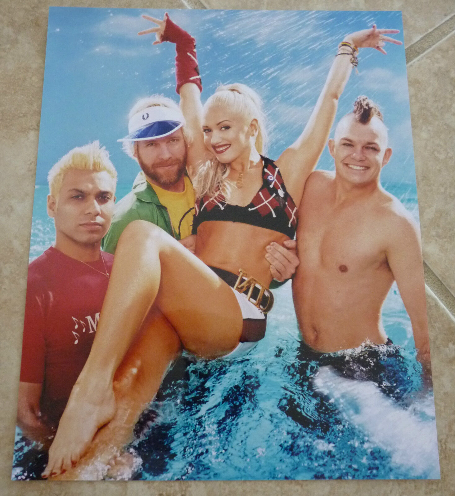 Gwen Stefani No Doubt Sexy Swimsuit Color 8x10 Photo Poster painting Promo #2