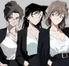 Suit Girls Group Decorative Painting - Detective Conan - H-TWO Studio