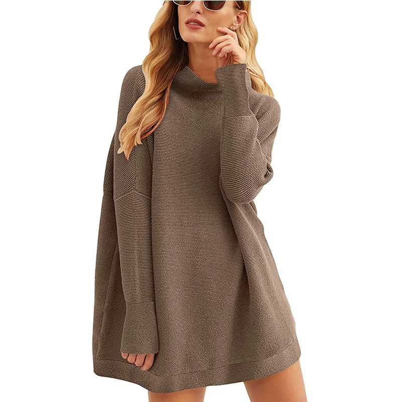 Wongn Wongn Only For Fashion Women's Top Jumper Turtleneck Loose Knit Sweater Women